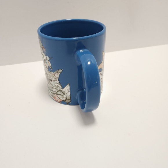 Disney Little Mermaid Ariel 20 Oz Coffee Mug Cup Blue Silver New - Picture 5 of 6